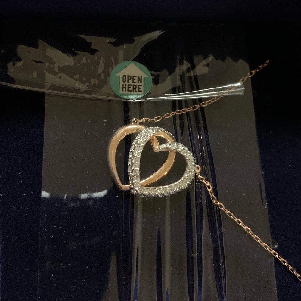 Swarovski Interlocking Heart Necklace - image 3